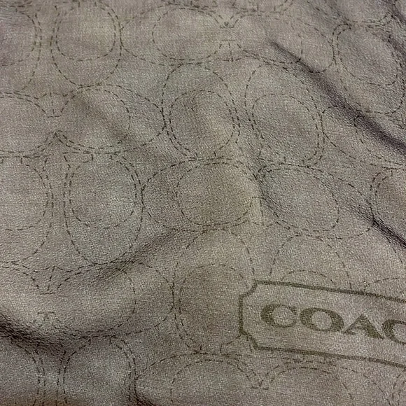 Coach Signature C Silk Scarf - Picture 9 of 9